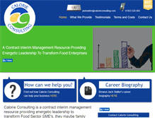 Tablet Screenshot of calorieconsulting.com